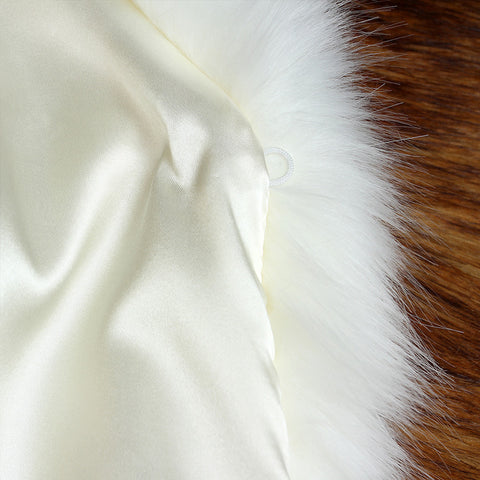 Imitation mink fur imitation coat fox fur collar slim fit m301273