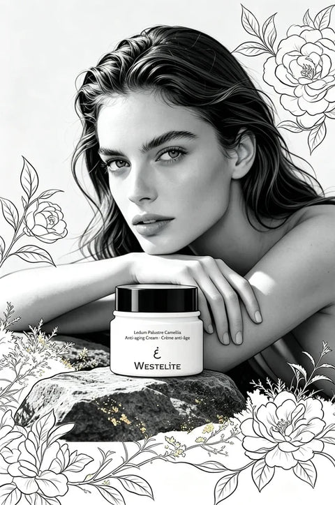 Westelite Anti-aging Cream with Ledum Palustre and Camellia Japonica Oil, 1.7 Oz