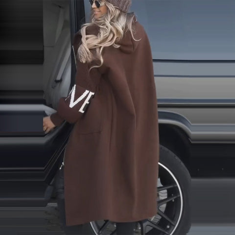 Fashion foreign trade women's clothing casual hooded long spliced jacket m302513