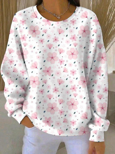 Knitted Women's Christmas Crew Neck Long Sleeve Pullover Women's m302124