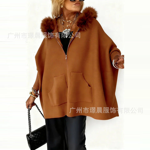 Women's Fashion Comfortable Casual Hooded Loose Jacket Women m302101