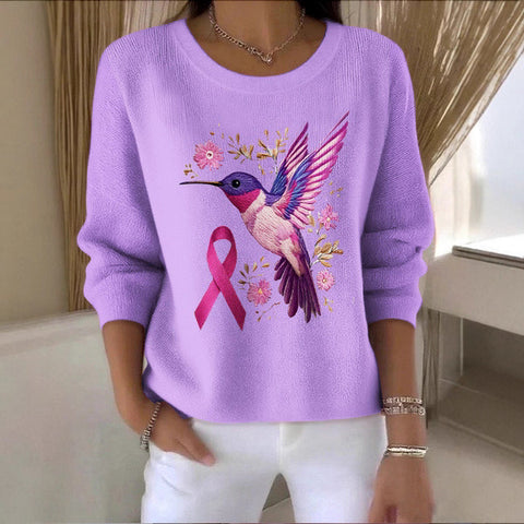 3D digital printing women's fashion round neck casual long-sleeved top m302157