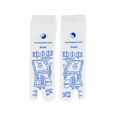 Foot Massage Acupoint Socks Foot Therapy Health Care Hundred Acupoints Socks Foot Massage Meridian Point Point Illustration Socks m3331174