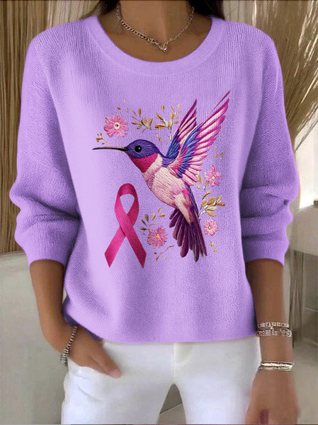 3D digital printing women's fashion round neck casual long-sleeved top m302157