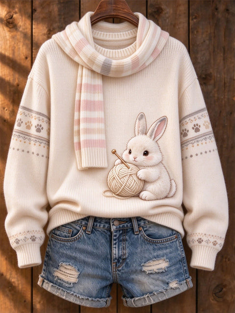 Huacai woolen sweater women sweater cartoon digital printing FF303420 03