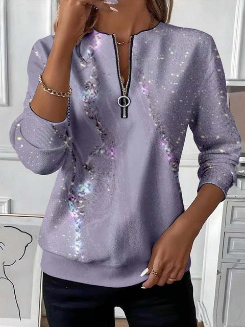 Printed sweater casual sweatshirt top m302179