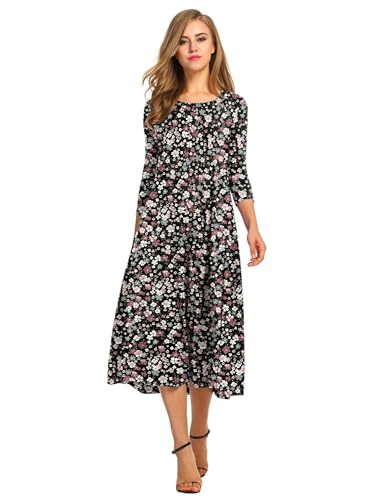 Autumn and winter dress solid color fashion big swing dress m302776