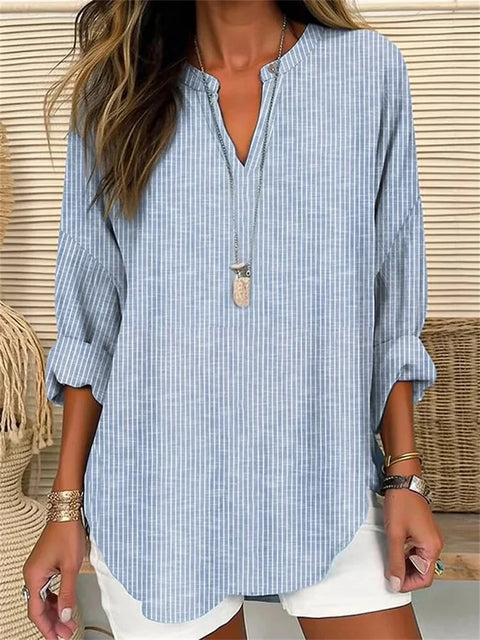 Floral simple casual temperament T-shirt long sleeve m301361-1