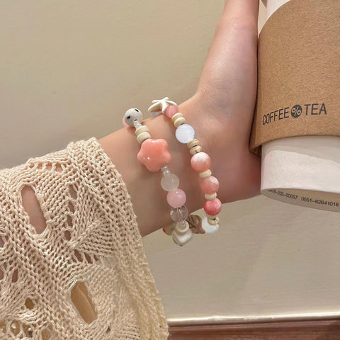 Chinese ceramic beaded bracelet femininity sweet and cute girl bracelet m3331322