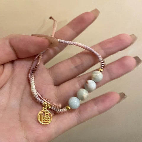 Chinese ceramic beaded bracelet femininity sweet and cute girl bracelet m3331322