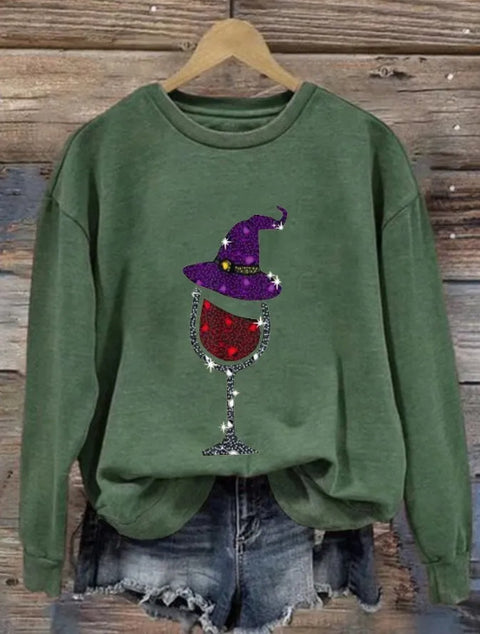 Casual floral 3D printed crew neck sweater m302127