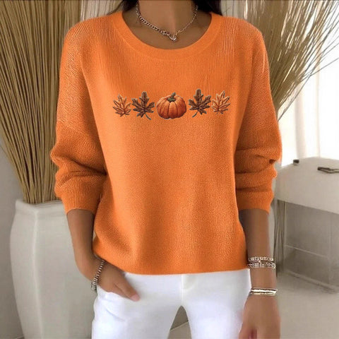3D digital printing women's fashion round neck casual long-sleeved top m302157