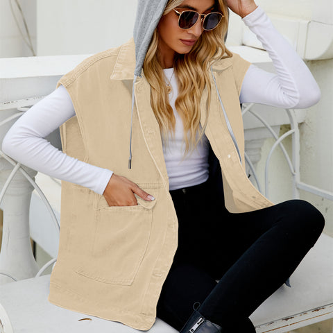 New denim vest vest women's fashion trend denim sleeveless vest m302010