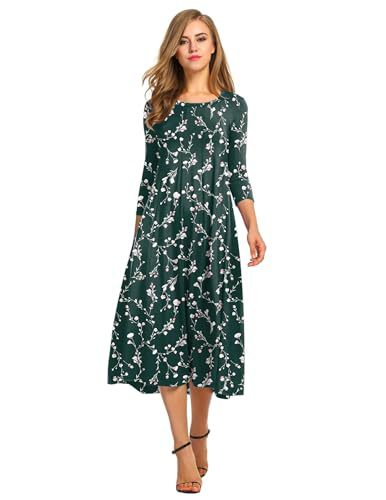 Autumn and winter dress solid color fashion big swing dress m302776
