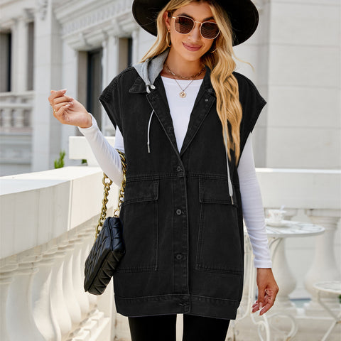 New denim vest vest women's fashion trend denim sleeveless vest m302010