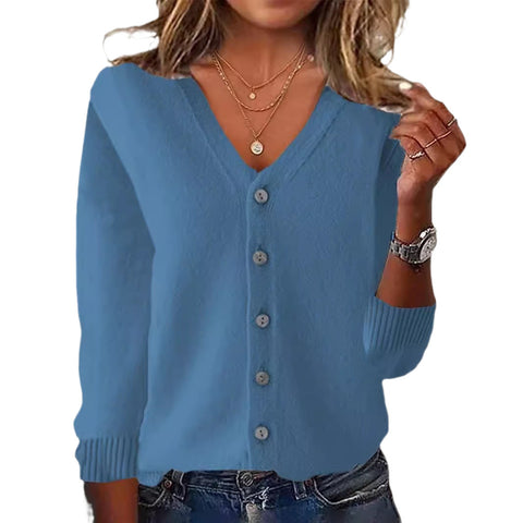 Knitted cardigan women's spring and summer knitted jacket long-sleeved sweater cardigan large size autumn coat women's m301990