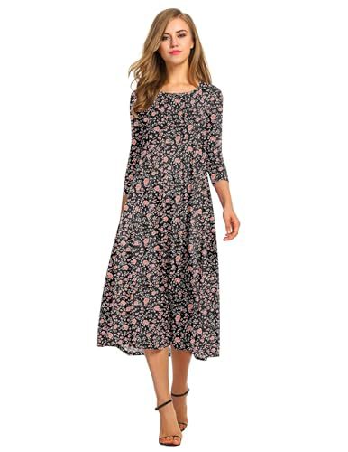 Autumn and winter dress solid color fashion big swing dress m302776