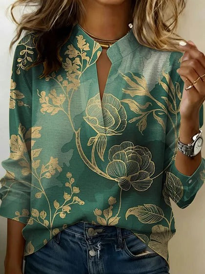 Loose casual long-sleeved top spring and autumn versatile commuter m302798