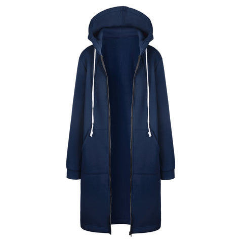 Women's medium and long hooded long-sleeved sweater women's winter m302342