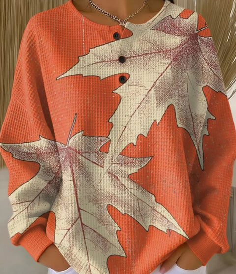 Casual stand-up collar POLO long-sleeved top m302619