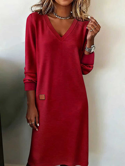 Women's V-neck maxi dress slim hip skirt women's dress m302229