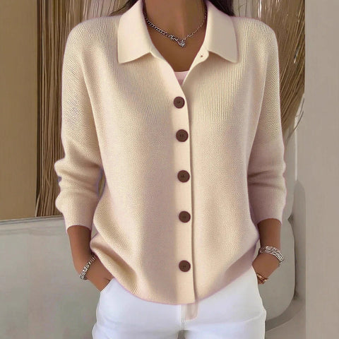 Knitted cardigan button women's sweater jacket autumn and winter new solid color casual fashion women's clothing m301890