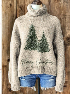 Christmas abstract print casual cape jacket cardigan m301686