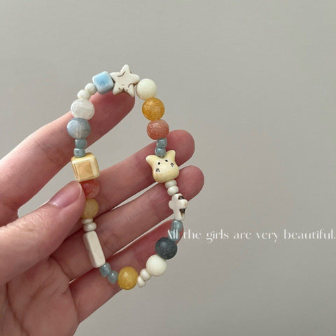 Chinese ceramic beaded bracelet femininity sweet and cute girl bracelet m3331322